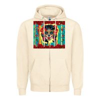 Sandshell sugar skull tumbler 3 Zipper Hoodie - CTS Tumbler Store