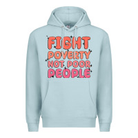 Blue Mist fight poverty not poor people Premium Hoodie - MaliasSmallBusiness