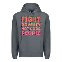 Rock fight poverty not poor people Premium Hoodie - MaliasSmallBusiness