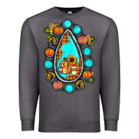 Charcoal Heather gemstone pumpkin fall Premium Sweatshirt - JahusDesignShop
