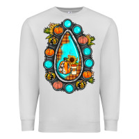 Dove Grey gemstone pumpkin fall Premium Sweatshirt - JahusDesignShop