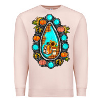 Pale Pink gemstone pumpkin fall Premium Sweatshirt - JahusDesignShop