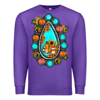 Purple gemstone pumpkin fall Premium Sweatshirt - JahusDesignShop
