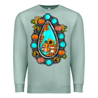 Seafoam gemstone pumpkin fall Premium Sweatshirt - JahusDesignShop