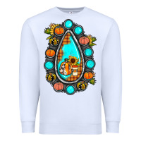 White gemstone pumpkin fall Premium Sweatshirt - JahusDesignShop