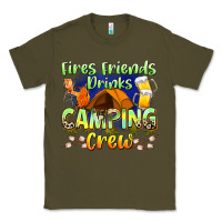 Army Green fires friends drinks camping crew Classic Tee - Zillion Design Studio