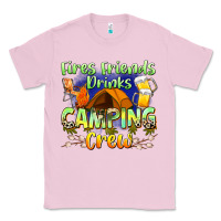Bubblegum Pink fires friends drinks camping crew Classic Tee - Zillion Design Studio