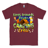 Burgundy fires friends drinks camping crew Classic Tee - Zillion Design Studio