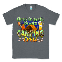 Charcoal Heather fires friends drinks camping crew Classic Tee - Zillion Design Studio