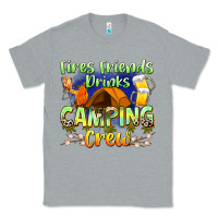 Heather Grey fires friends drinks camping crew Classic Tee - Zillion Design Studio