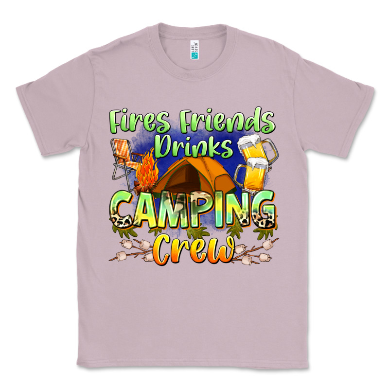Fires Friends Drinks Camping Crew Classic Tee by Zillion Design Studio | Teevron