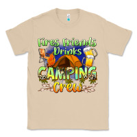 Mushroom fires friends drinks camping crew Classic Tee - Zillion Design Studio