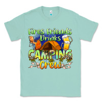 Seafoam fires friends drinks camping crew Classic Tee - Zillion Design Studio