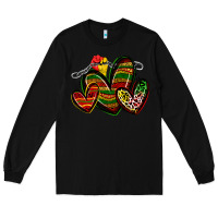 Black juneteenth hearts Long Sleeve Tee - Zillion Design Studio