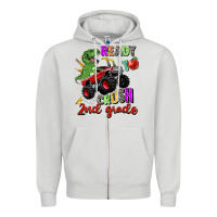 Dove Grey ready to crush 2nd grade Zipper Hoodie - Zillion Design Studio