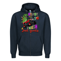 Navy ready to crush 2nd grade Zipper Hoodie - Zillion Design Studio