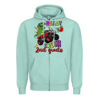 Seafoam ready to crush 2nd grade Zipper Hoodie - Zillion Design Studio