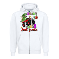White ready to crush 2nd grade Zipper Hoodie - Zillion Design Studio