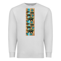 Dove Grey dinosaur ankylosaurus pen wrap Premium Sweatshirt - Artiststas