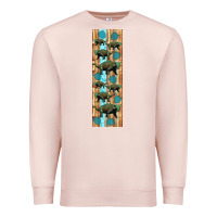 Pale Pink dinosaur ankylosaurus pen wrap Premium Sweatshirt - Artiststas