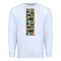 White dinosaur ankylosaurus pen wrap Premium Sweatshirt - Artiststas