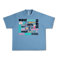 Pebble Blue nurse Urban Heavy Tee - MaliasSmallBusiness