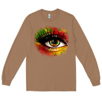 Toasted Coconut juneteenth eye Long Sleeve Tee - Zillion Design Studio