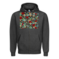 Charcoal Heather sugar skulls roses tumbler 3 Zipper Hoodie - CTS Tumbler Store