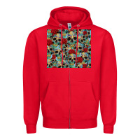 Red sugar skulls roses tumbler 3 Zipper Hoodie - CTS Tumbler Store