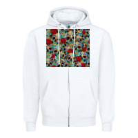 White sugar skulls roses tumbler 3 Zipper Hoodie - CTS Tumbler Store
