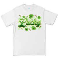 White checkered lucky Premium Tee - Artiststas