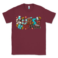 Burgundy nurse mom Classic Tee - texasbilliewilder