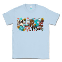 Dusty Blue nurse mom Classic Tee - texasbilliewilder
