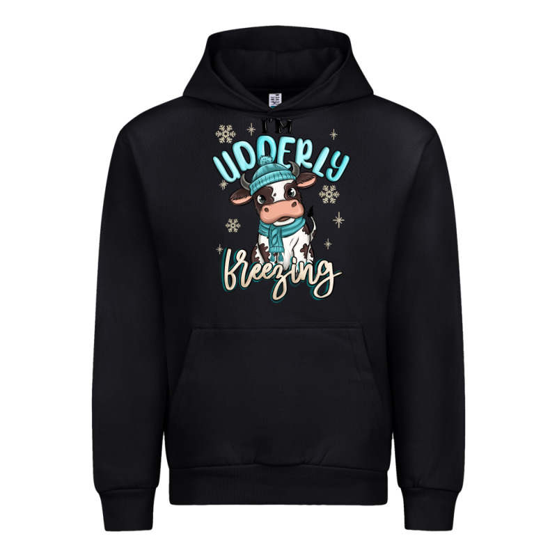 I'm Udderly Freezing Baby Cow Urban Hoodie by MaliasSmallBusiness | Teevron