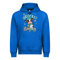 Cobalt i'm udderly freezing baby cow Urban Hoodie - MaliasSmallBusiness