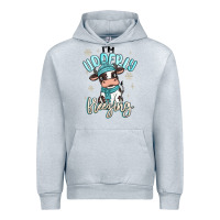 Heather Grey i'm udderly freezing baby cow Urban Hoodie - MaliasSmallBusiness