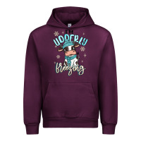 Mauve Wine i'm udderly freezing baby cow Urban Hoodie - MaliasSmallBusiness