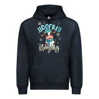 Navy i'm udderly freezing baby cow Urban Hoodie - MaliasSmallBusiness