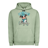 Pigment Oil Green i'm udderly freezing baby cow Urban Hoodie - MaliasSmallBusiness