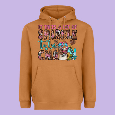 It Takes A Lot Of Sparkle To Be A Cna Heavyweight Hoodie Designed By Jahusdesignshop