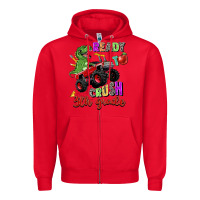 Red ready to crush 3th grade Zipper Hoodie - Zillion Design Studio