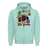 Seafoam ready to crush 3th grade Zipper Hoodie - Zillion Design Studio