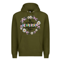 Army Green he has risen Premium Hoodie - MaliasSmallBusiness