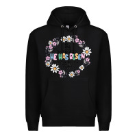 Black he has risen Premium Hoodie - MaliasSmallBusiness