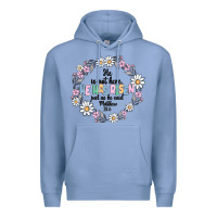 Colony Blue he has risen Premium Hoodie - MaliasSmallBusiness