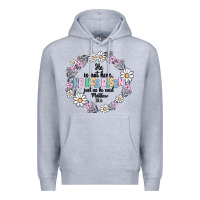 Heather Grey he has risen Premium Hoodie - MaliasSmallBusiness