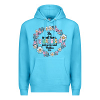 Ocean Blue he has risen Premium Hoodie - MaliasSmallBusiness