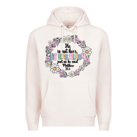 Pale Pink he has risen Premium Hoodie - MaliasSmallBusiness