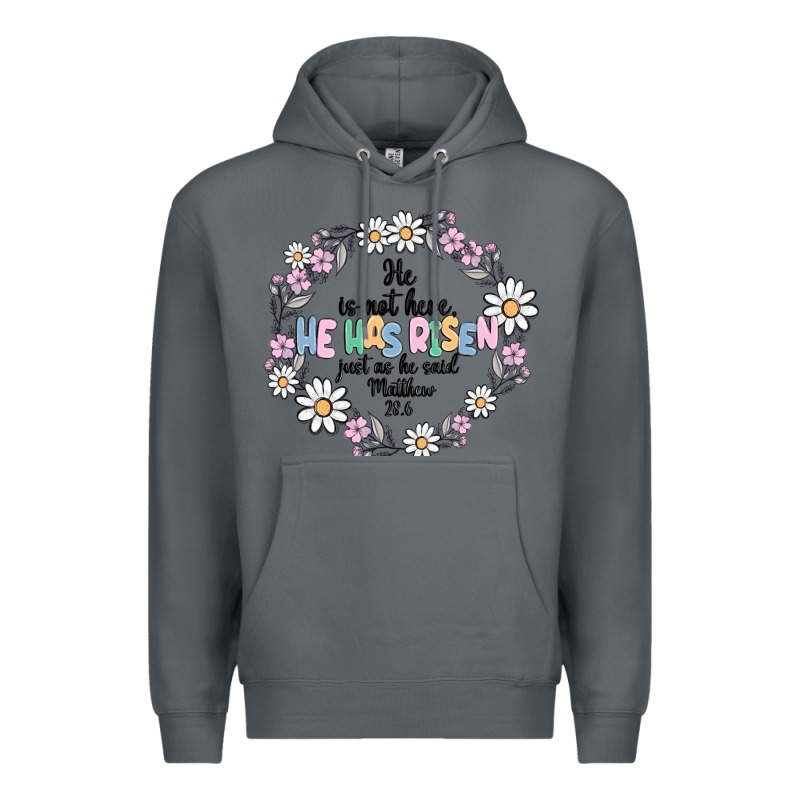 He Has Risen Premium Hoodie by MaliasSmallBusiness | Teevron