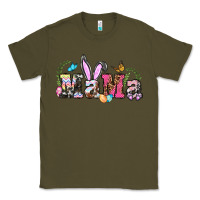 Army Green easter bunny mama Classic Tee - BarkalooDesign